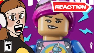 I Reacted to Fortnite Lego Fortnite Lego Survival Mode [upl. by Annairol]