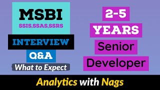 What to Expect in MSBI SSISSSASSSRS Interview  Questions amp Answers Topic  25 Years Experience [upl. by Naggem]