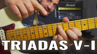 Como Hacer PROGRESION en TRIADAS de GUITARRA  Triadas Sol a Do [upl. by Miguelita933]