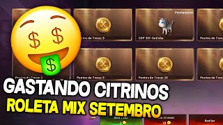 GASTANDO 50 CITRINOS NA ROLETA MIX DE SETEMBRO GANHEI ALGO BOM [upl. by Vine]