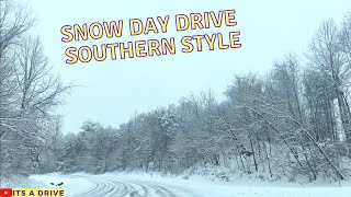 SNOW DAY WINTER DRIVE l Charlottesville VA l Its A Drive [upl. by Nawrocki]