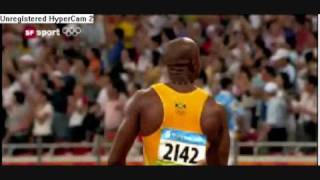 Usain Bolts new world record 100 meter sprint [upl. by Ellehsal]