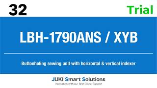 JUKI LBH1790ANSXYB Buttonholing Sewing Unit with Horizontal amp Vertical Indexer [upl. by Enajiram509]