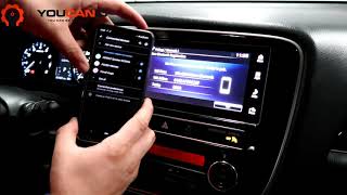 How to Pair a Smartphone to the 20132021 Mitsubishi Outlander Car Stereo [upl. by Flosser]