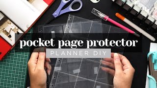 CREATING A DIY POCKET PAGE PLANNER INSERT WITH LAMINATED SHEETS  DISCBOUND CLASSIC HAPPY PLANNER [upl. by Akcinahs]