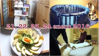 VLOG 35 semanas EMBARAZO GEMELAR  Tenemos matrona   Material parto en casa  Preparamos la bañera [upl. by Kamilah458]