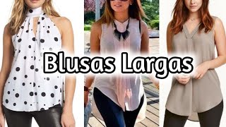 Blusones y Blusas Largas de moda 2022 Blusas Largas y Blusones en Tendencia de moda 2022Blusones [upl. by Shirleen235]