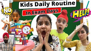 Kids Daily Routine In Exam Days  Ramneek Singh 1313  RS 1313 VLOGS [upl. by Py]