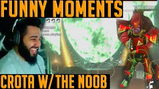 His first run Crota raid with LIBRA LEBRON the noob [upl. by Ycinuq542]