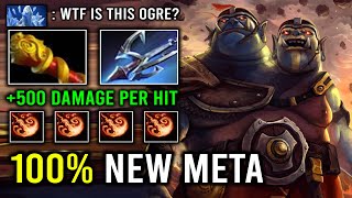 100 NEW META Hybrid Right Click 500 Damage Per Hit MKB Harpoon Ogre Magi Dota 2 [upl. by Elwyn]