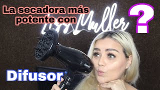 SECADORA ULTRA POTENTE Y EL USO DEL DIFUSORSecador de pelo Karmin G3 Salon Pro [upl. by Accever]