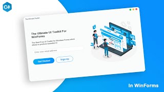 The Free Ultimate UI Design Tool for Windows Forms  C Tutorial [upl. by Morey]