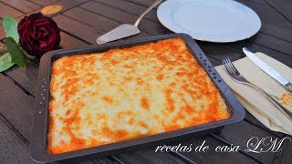 CANELONES DE JAMÓN DE YORK RECETA FÁCIL DELICIOSA [upl. by Dent]