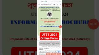 utet online form 2024  how to fill utet online form  utet syllabus eligibility utet information [upl. by Muslim855]