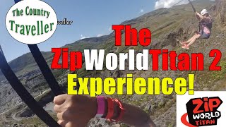 Fastest Zip line in the world Velocity 2 over Penrhyn Quarry Wales UK [upl. by Gladi923]