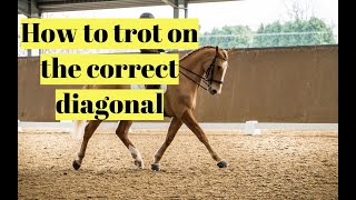 HOW TO TROT ON THE CORRECT DIAGONAL [upl. by Halla792]