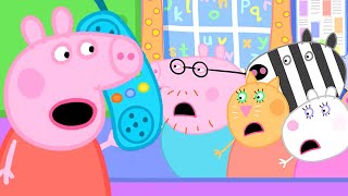 Pedros Cough and The Library 🤧📚 Peppa Pig Full Episodes  Peppa Official Family Kids Cartoon [upl. by Camellia189]