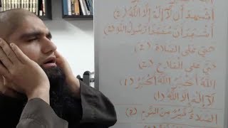 Learn Azan with Tajweed  Imam Raza [upl. by Adnek]