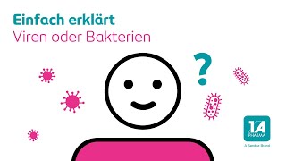 Viren oder Bakterien einfach erklärt – ein Erklärvideo von 1 A Pharma [upl. by Roseanna]