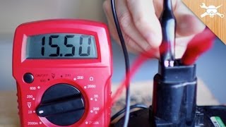 Power Tool Use a Digital Multimeter To Find Voltage Resistance amp Amperage [upl. by Ennair]