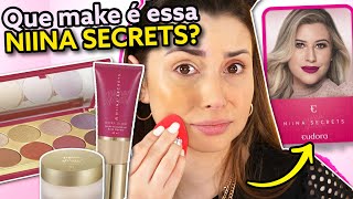 TESTEI AS MAKES DA NIINA SECRETS COM EUDORA [upl. by Ylrac693]