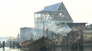 Floating school offers hope to Lagos waterworld slum [upl. by Mitzie615]