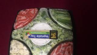 Costco veggie tray unboxing  video taking in September of 2018 [upl. by Haliehs]