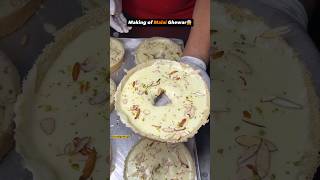 How to make malai Ghever ♥️ jaipurfoodies malaighevar youtubeshorts viralvideo food [upl. by Akir]