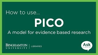 PICO A Model for Evidence Based Research [upl. by Rahas]