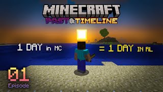 One Minecraft Day is a Day in Real Life  01  Relaxing Alpha Gameplay [upl. by Shulamith548]