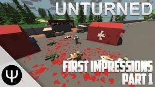 Unturned — First Impressions — Part 1 — Vehicle Warfare [upl. by Onurb]