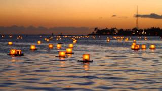 Floating Lantern Ceremony Hawaii [upl. by Osnofedli602]