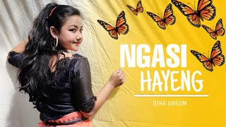 NGASI HAYENG  MANIPURI DANCE COVER  BY Diha Angom [upl. by Millisent]