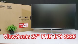 Monitor ViewSonic VX2776sh 27quot FHD IPS 75Hz [upl. by Lillith]