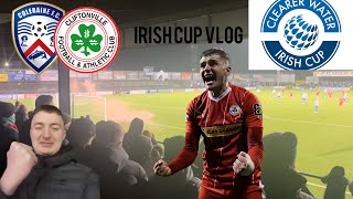 REDS INTO NEXT ROUND COLERAINE VS CLIFTONVILLE IRISH CUP VLOG 1 [upl. by Napas909]