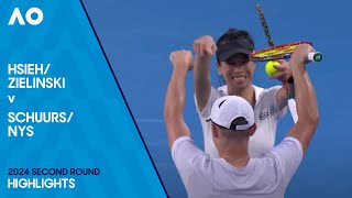 ZielinskiHsieh v NysSchuurs Highlights  Australian Open 2024 Second Round [upl. by Fabi551]