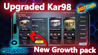 Buy Growth Pack With EasyPaisaJazzCash  PUBG Mobile New Growth Pack With Upgraded Kar98 Skin [upl. by Secilu]