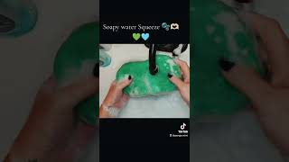 Soapy 🫧 water SPONGE SQUEEZING ASMR 💫🫧💚🩵🧽🫶🏻 [upl. by Fanya]