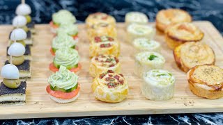 5 IDÉES DAMUSEBOUCHE AVEC ET SANS CUISSON POUR APÉRITIFS DÎNATOIRE 🧀 Deli Cuisine [upl. by Ardnosac664]