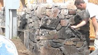 Slipform Stone Masonry sample clips from the DVD [upl. by Rani]