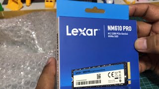 Lexar M2 NM610 PRO NVMe SSD installation [upl. by Tollman]