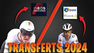 TRANSFERTS CYCLISME 2024  WORLD TOUR ET PRO TEAM PARTIE 1 [upl. by Enerol]