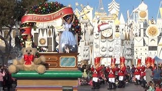 A Christmas Fantasy Parade at Disneyland  Daytime With quotits a small worldquot Background [upl. by Bennion]