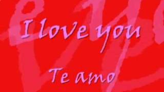 I love you  Celine Dion LyricsTraducción al español [upl. by Mitzl]