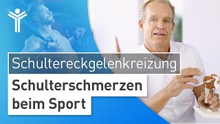 Schulterschmerzen beim Sport – Experten Tipps zur Schultereckgelenkreizung von Dr Stefan Preis [upl. by O'Neil]