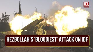 Watch Hezbollahs Bloodiest Attack On IDF Militants Pound Israel Hellfire In Haifa After Safed [upl. by Aholah174]