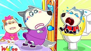 Mommy Help Wolfoo Is Stuck in the Toilet  Lucy Need to Go Potty  Wolfoo Family [upl. by Hildebrandt]