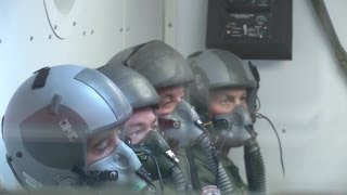 Airmen Fight Against Hypoxia in Simulation Chamber [upl. by Dnaletak309]