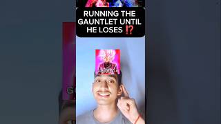 Running GAUNTLET Until He LOSES 🔥 ⁉️ anime shorts [upl. by Etnad]