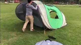 Large Pop Up TentHow to Take Down Geertop 46 Person Pop Up Tent [upl. by Emmi]